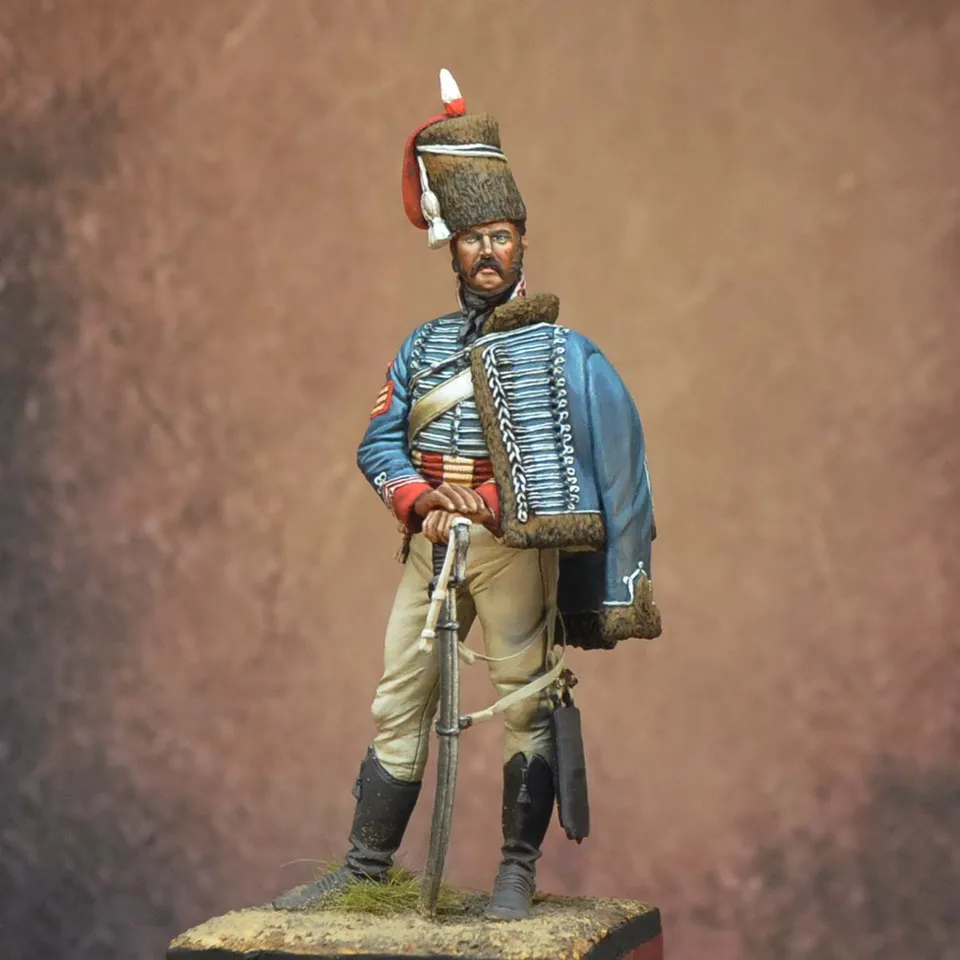 ART GIRONA 70mm Sergeant Major 15th Hussars figurine 1808