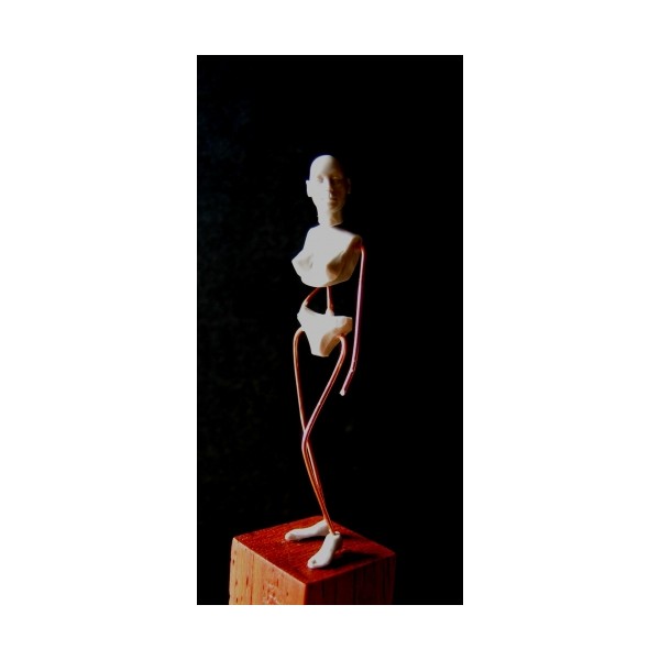 Art Girona Bases 2 Académiques Femme socles bois figurine