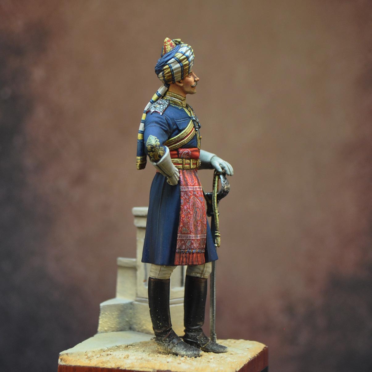 Art Girona 70mm Scinde Horse Officer figurine 70 mm