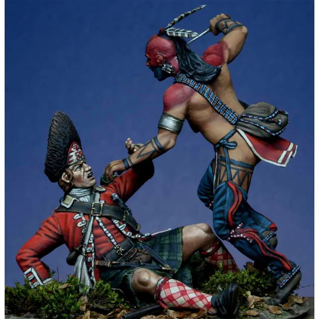 Art Girona Woodland Indian vs Highlanders figurine 1754