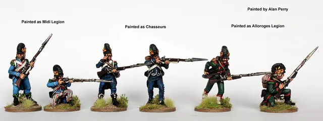 Perry Miniatures REVF 17 chasseurs figurines 28mm casque 1791