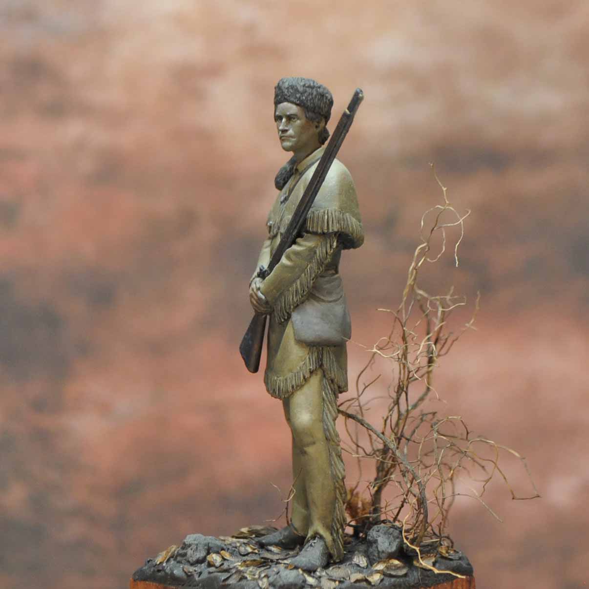 Art Girona International Serie Crockett figurine 70mm à peindre