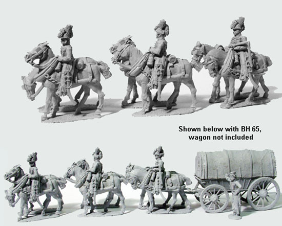 Perry Miniatures BH66 attelage 6 chevaux figurines 28mm