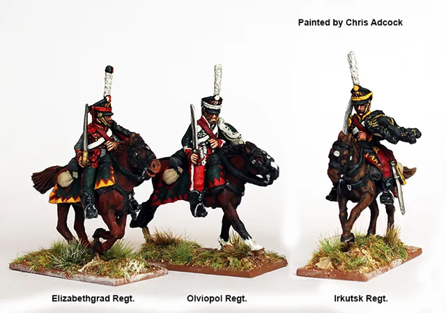 Perry Miniatures RN 55 Hussards figurines grande tenue galop