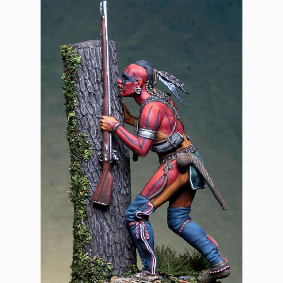 ART GIRONA Miniatures Huron Warrior figurine 1754-1763