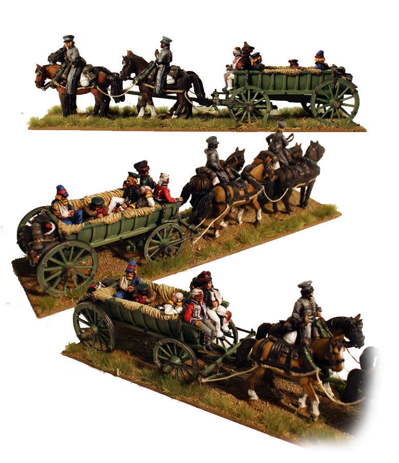 Perry Miniatures Napoleonic RN 15 chariot bagages 4 chevaux