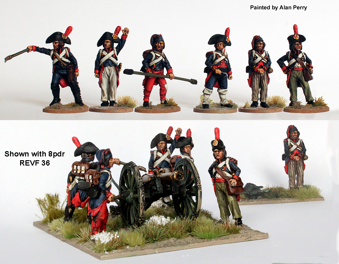 Perry Miniatures Revolutionary REVF 34 artillerie à pied 28mm