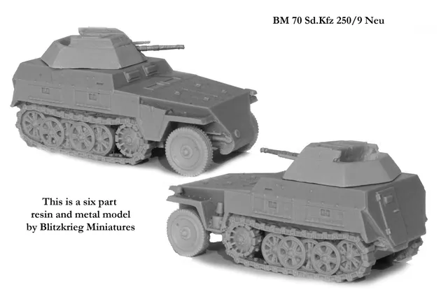 Perry Miniatures World War 2 BM 70 maquette Sd.Kfz. 250/9 Neu 28mm