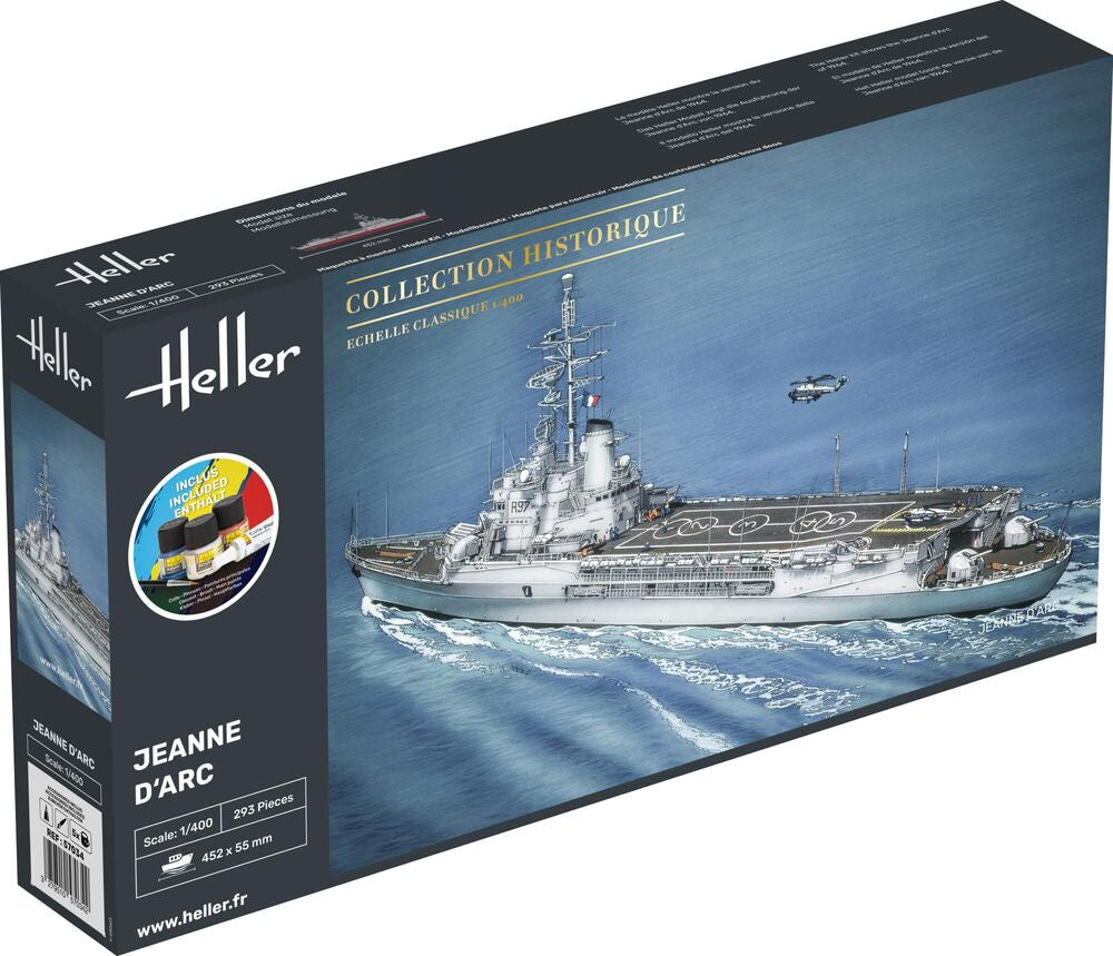 Heller Starter Kit Jeanne d'Arc 1/400 maquette bateau complet
