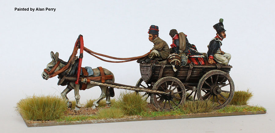 Perry Miniatures Napoleonic FN229 charette russe figurines 28mm blessés
