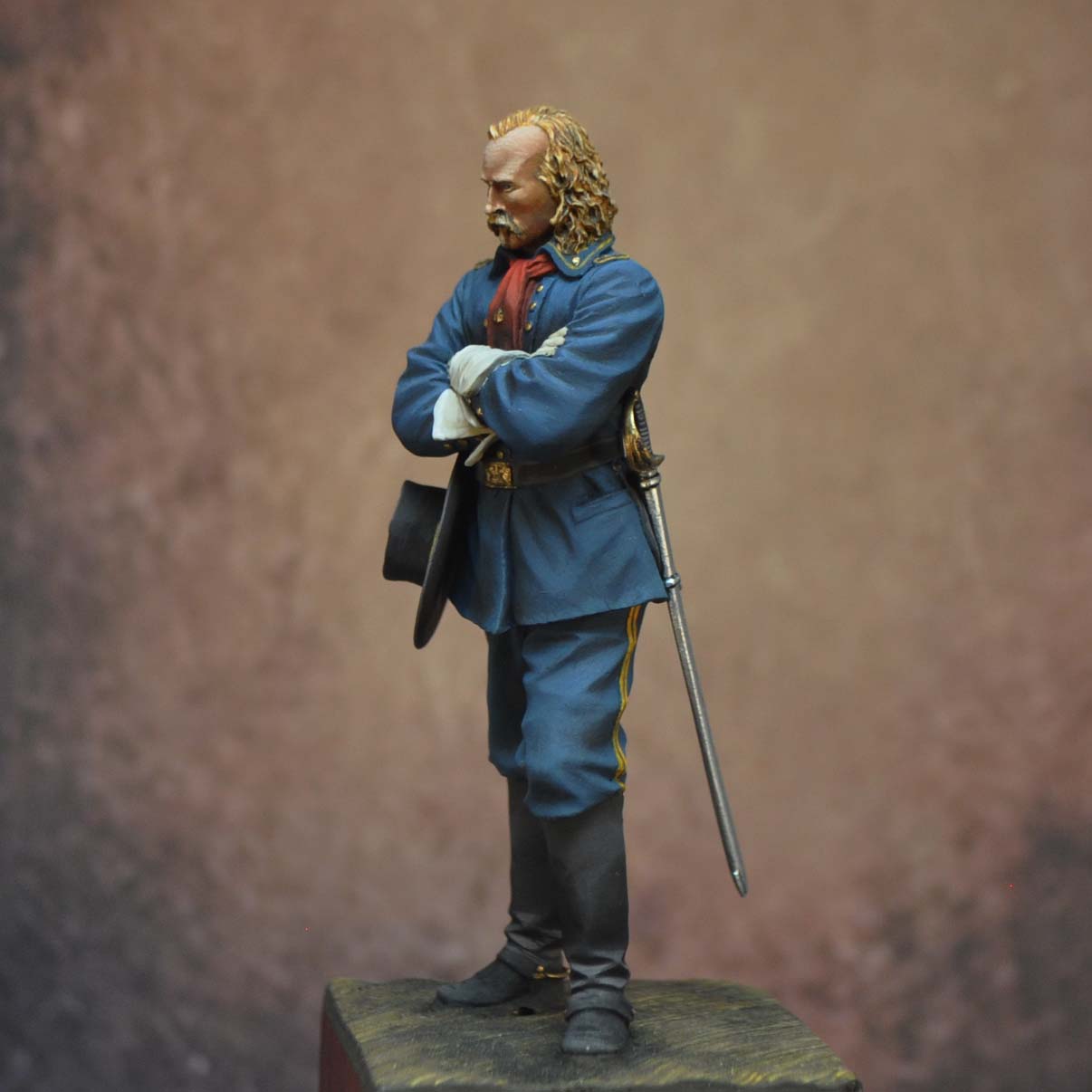 Art Girona 70mm figurine George Armstrong Custer kit 70 mm