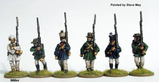 Perry Napoleonic FN145 Garde conscrits figurines marche 1814