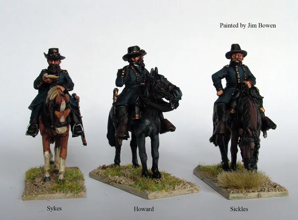 Perry Miniatures American Civil War ACW45 Union mounted Commanders figurines