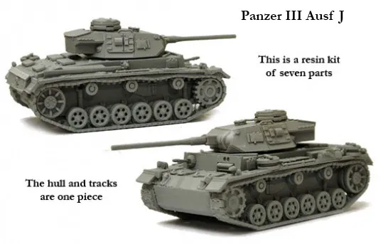 Perry Miniatures World War 2 BM 11 Panzer III maquette char 15mm