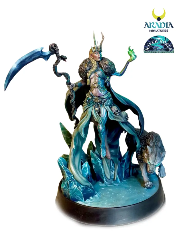 Aradia Minis Hyperborea Hel figurine déesse enfers à peindre
