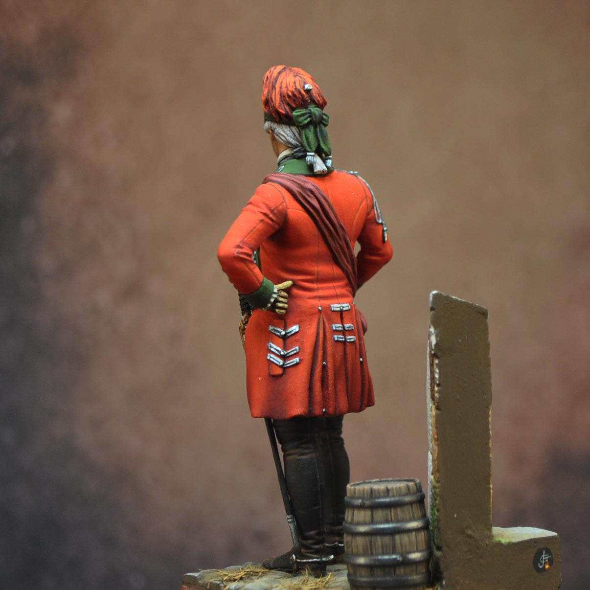 Art Girona 70mm 15th Light Dragoons Officer figurine 1760