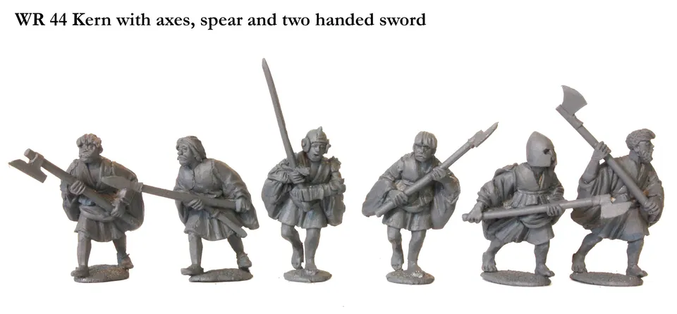 Perry Miniatures War of Roses WR 44 figurines kern irlandais