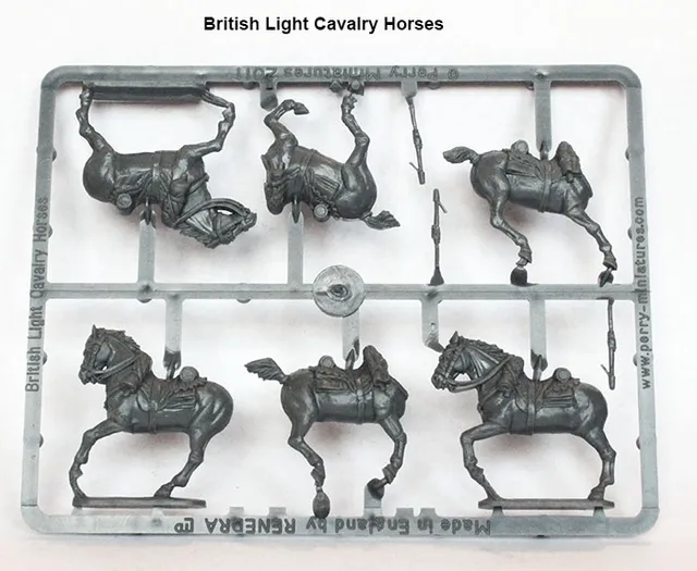 Perry Miniatures B44 Chevaux cavalerie légère britannique plastique
