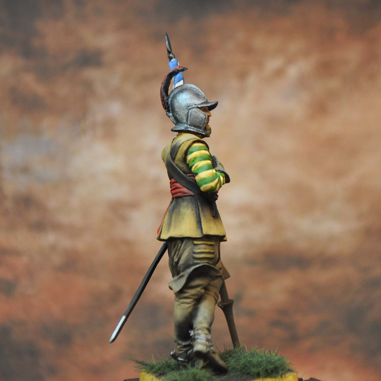 Art Girona General Serie Étendard cavalerie figurine 1618-1648