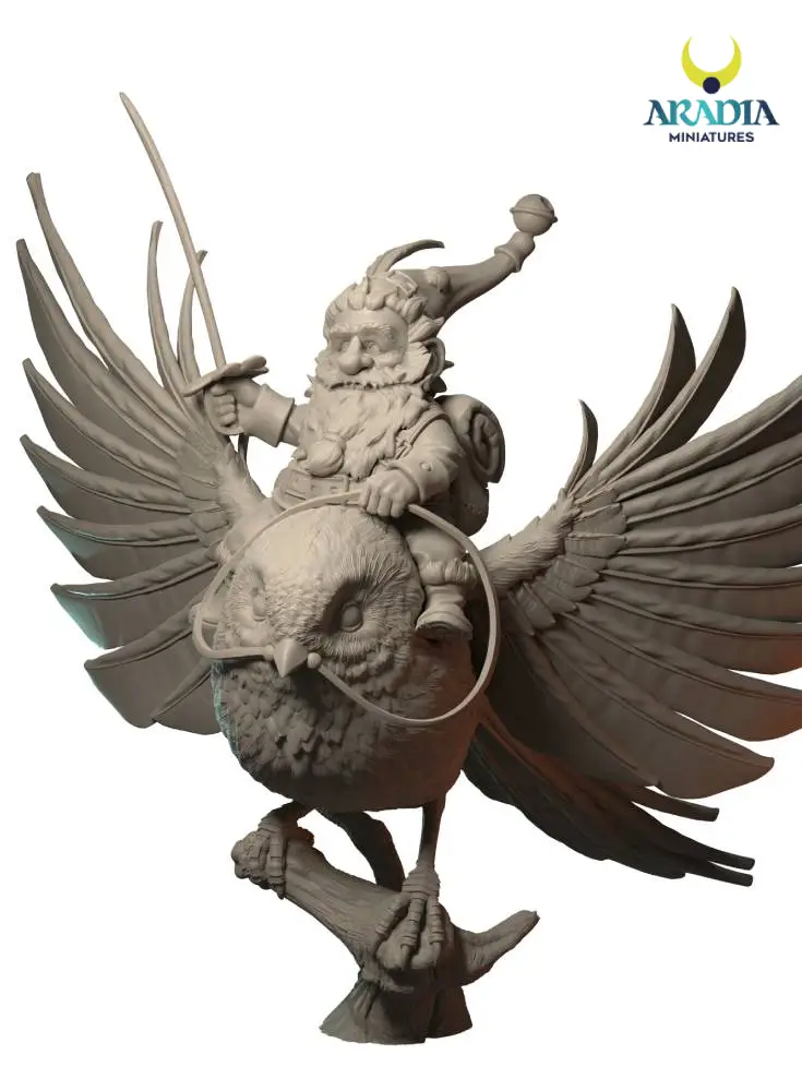 Aradia Classic Fantasy Bruno mésange figurine STL à peindre