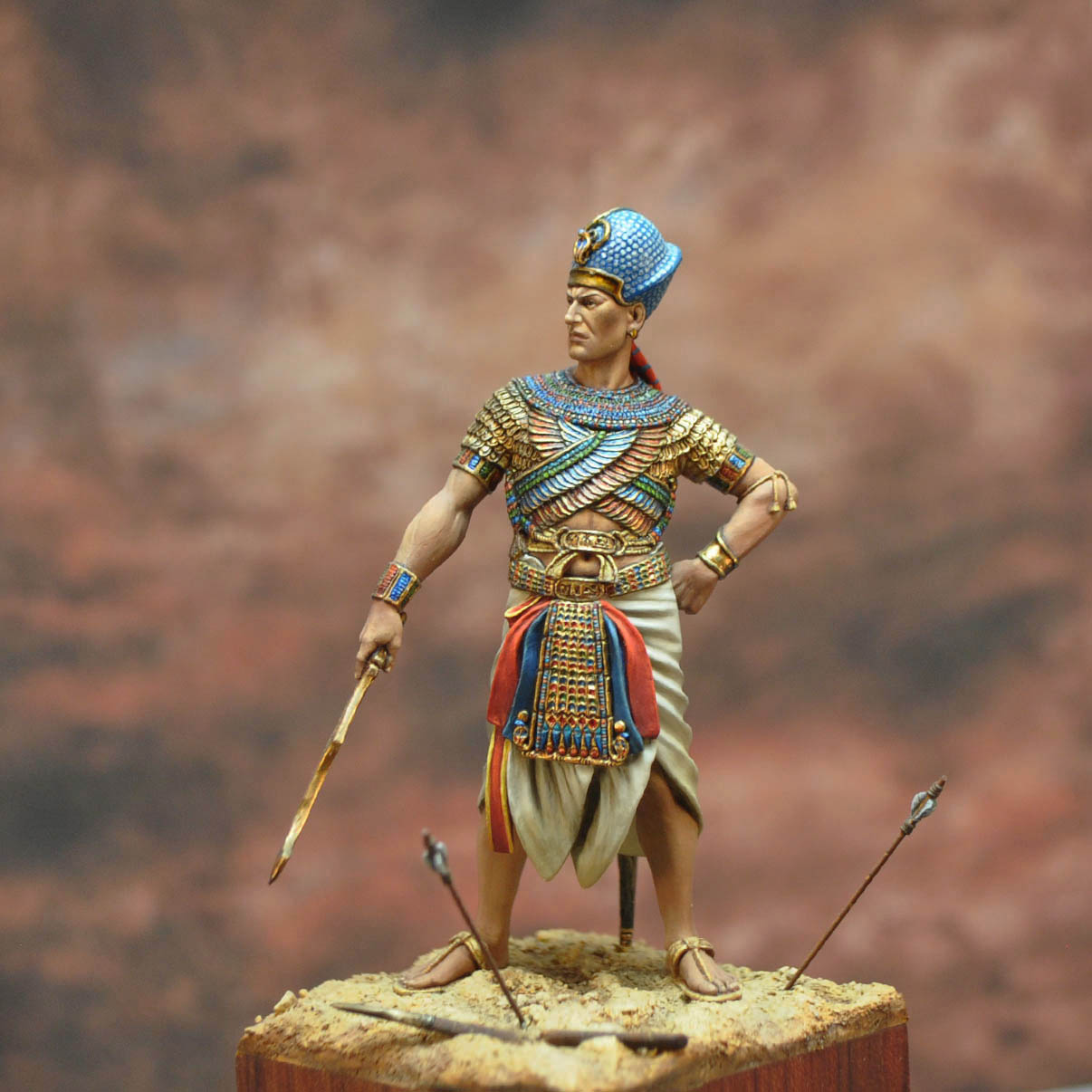 Art Girona Serie Historical Ramsès II figurine Qadesh 1300 av. J.-C.