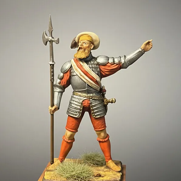 Art Girona General Serie Alabardero Pavía 1525 figurine 54 mm