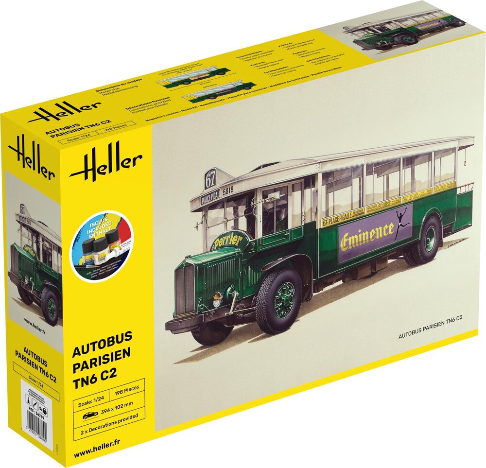 Heller Starter Kit Autobus TN6 C2 1/24 Maquette Bus
