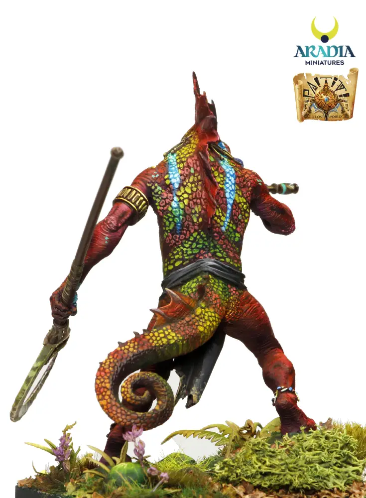 Aradia Paititi Xlaloc figurine à peindre homme caméléon