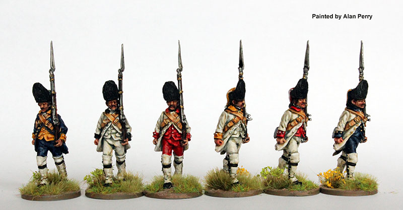 Perry AW 202 figurines grenadiers espagnols en marche