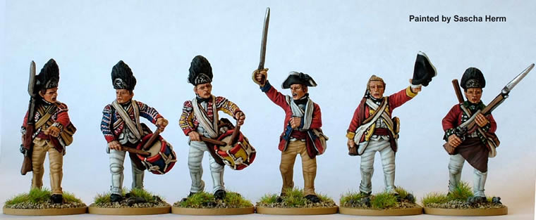 Perry AWI AW70 grenadiers britanniques figurine avance