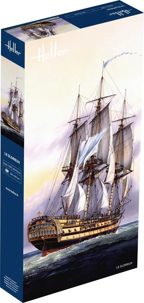 Heller Historical Collection Le Glorieux maquette 1/150 74 canons