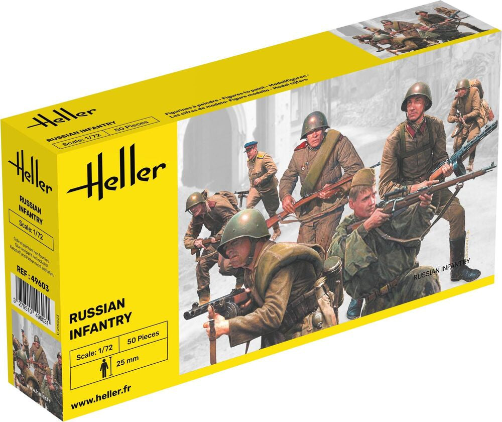 Heller Historical Russian Infantry 1/72 figurines soldats