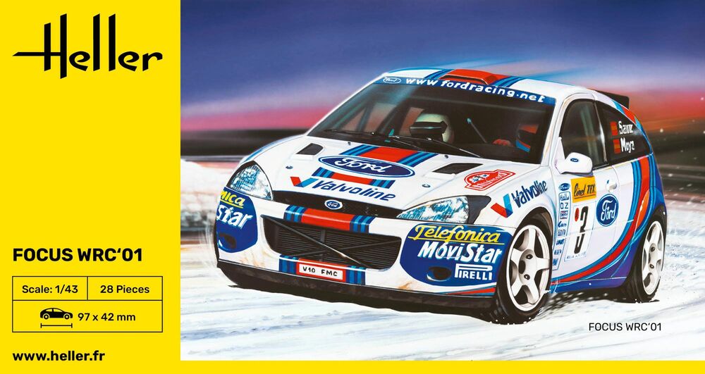 Heller Focus WRC 01 maquette voiture 1/43 rallye