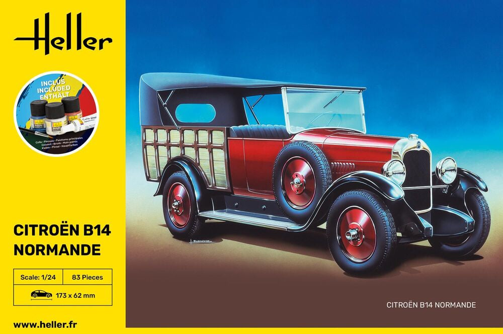 Heller Starter Kit Citroën B14 Normande maquette voiture 1/24