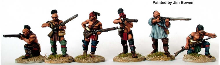 Perry Miniatures AW31 Guerriers en tirailleurs fusils figurines