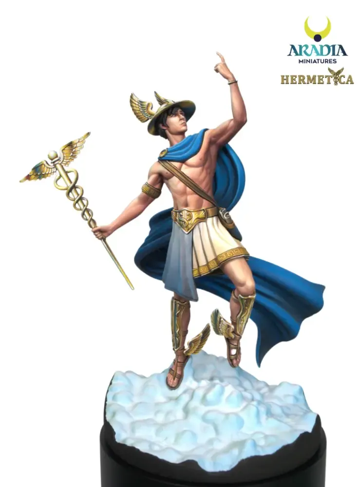 Hermetica Hermes Divine Messenger figurine STL mythologie