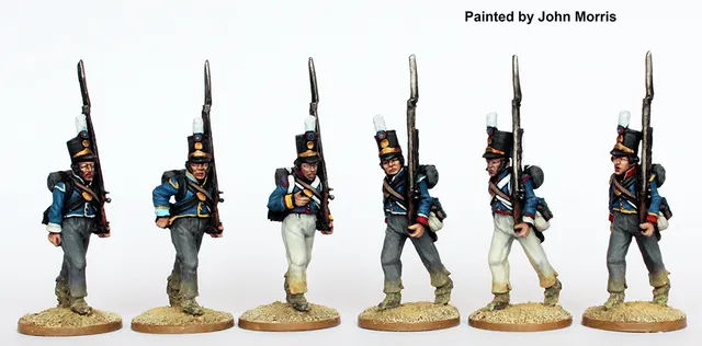 Perry Miniatures PORT 2 fusiliers en marche 1810-15 28mm
