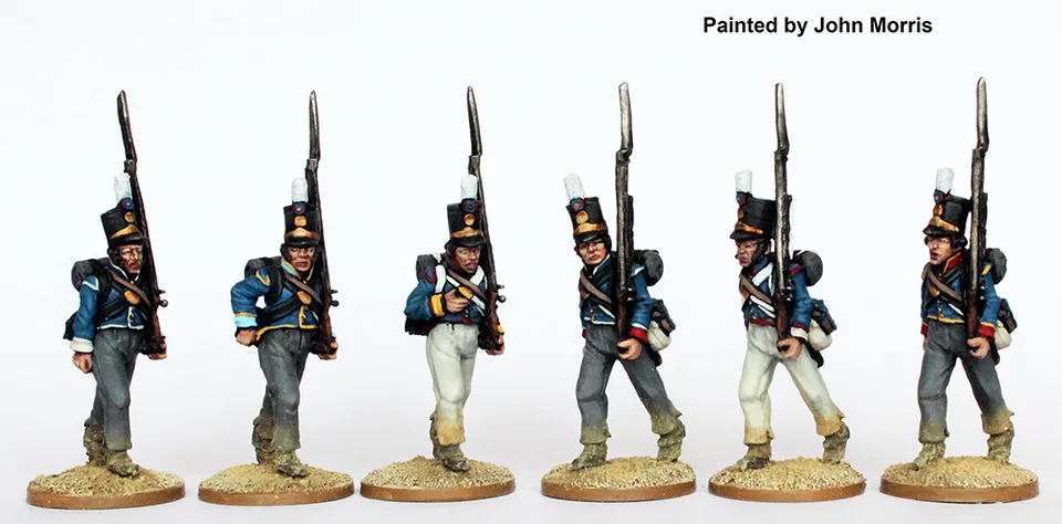 Perry Miniatures PORT 2 fusiliers en marche 1810-15 28mm
