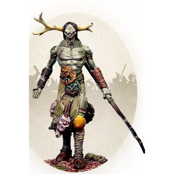 Art Girona Miniatures Kaernus figurine 54 mm métal blanc