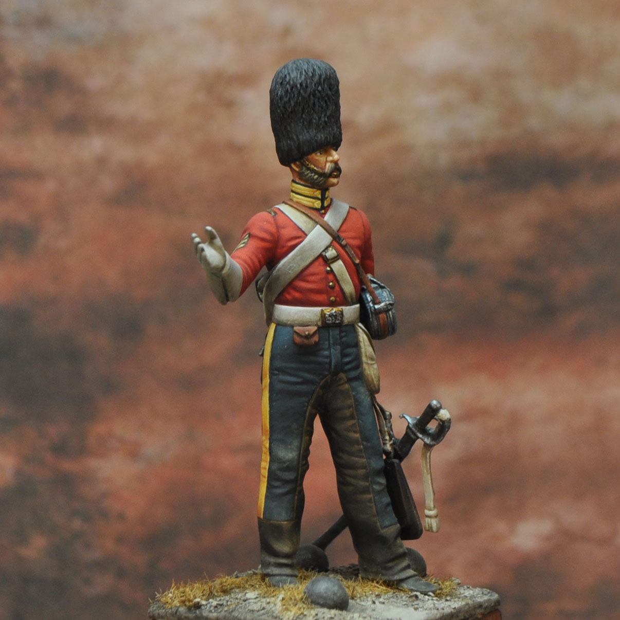 ART GIRONA International Serie Sergeant Scots Greys figurine 1854
