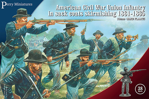 Perry ACW120 Union Infantry figurines coffret tirailleurs 38 pcs