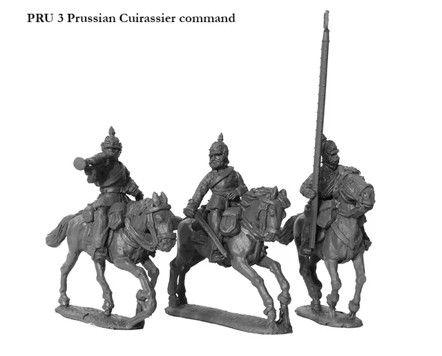 Perry Miniatures Franco-Prussienne PRU 3 figurines cuirassiers