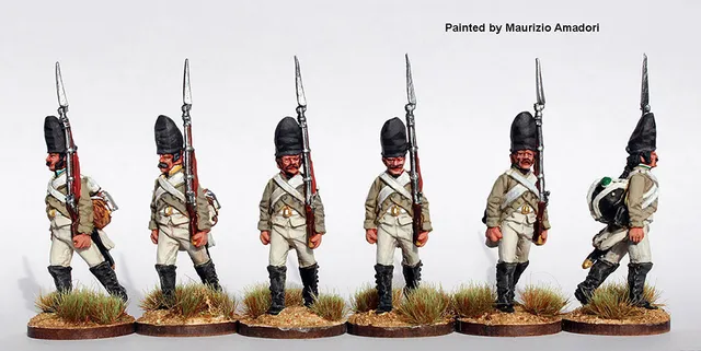 Perry Napoleonic SAX10 Grenadiers figurines marche 1806 kittel