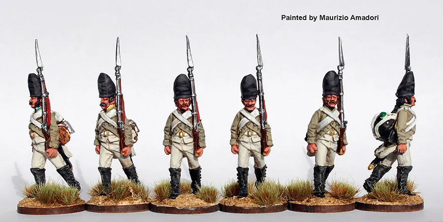 Perry Napoleonic SAX10 Grenadiers figurines marche 1806 kittel