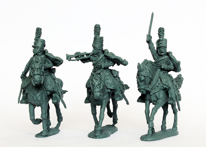 Perry Napoleonic EP30 Hussards figurines commandement shako galop