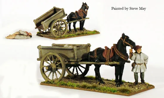 Perry Miniatures Roses WR31 charrette cheval 28mm