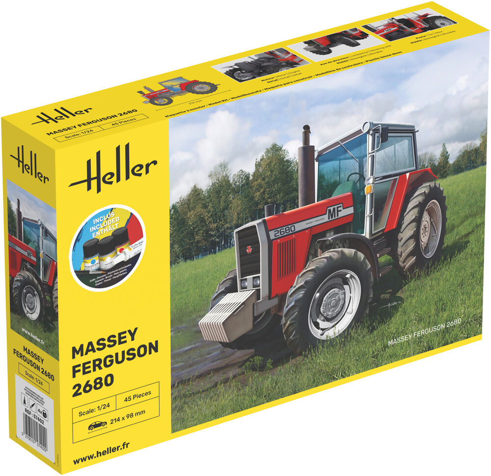 Heller Starter Kit Massey Ferguson 2680 tracteur 1/24