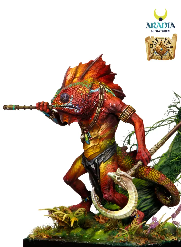 Aradia Paititi Xlaloc figurine à peindre homme caméléon