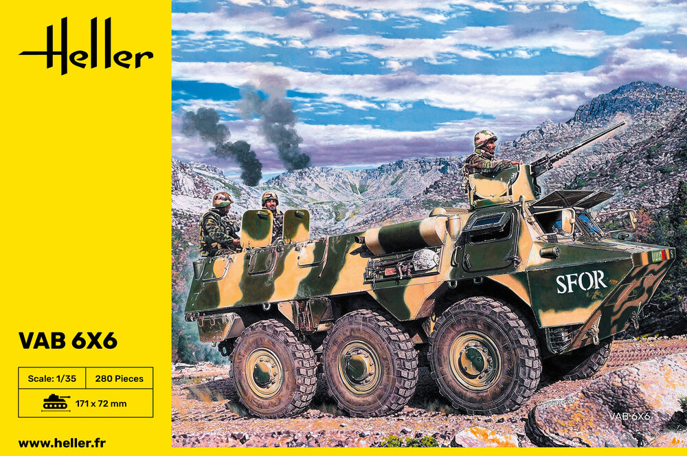 Heller Historical Collection VAB 6x6 1/35 blindé militaire