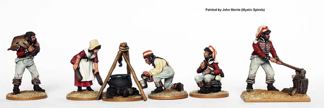 Perry Miniatures BH 144 scène campement 3 cuisine péninsulaire